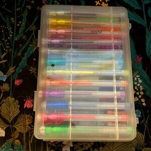 Yoobi Case w/assorted mini gel pens - 24CT - see pics